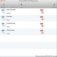 Enolsoft WPD to PDF for Mac screenshot